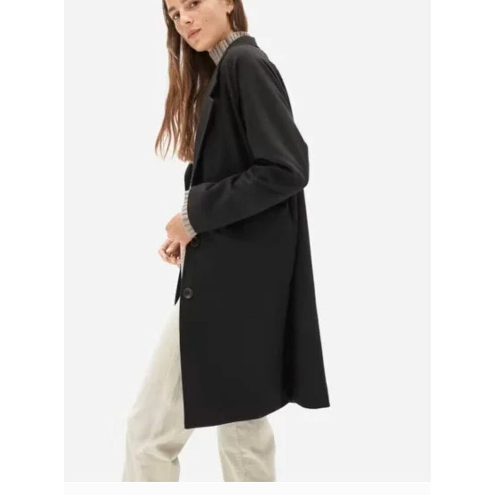 NWOT Everlane Black Dream Coat Medium